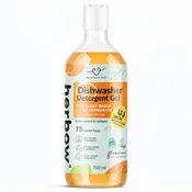 HERBOW Detergent za strojno pranje posode z vonjem pomaranče, 750 ml za 75 pranj