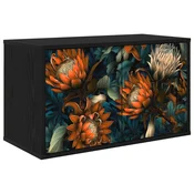 vidaXL Stenska TV omarica LOCHEM 69 x 33 x 40 cm Črni hrast