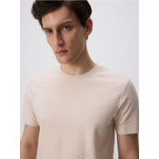 Reserved - Slim fit majica kratkih rukava od strukturirane tkanine
