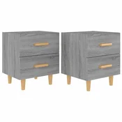 Vidaxl Nočna omarica 2 kosa siva sonoma 40x35x47,5 cm