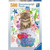 Ravensburger puzzle (slagalice) - 500pcs Macka u šolji RA15037