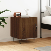 Nocni ormaric boja smedeg hrasta 40x40x50 cm konstruirano drvo