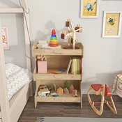 Hanah Home Polica za kucu Fesa, 65,6x80,5x34,3 cm, Boje hrasta