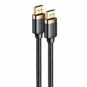 USAMS Kabel USAMS DisplayPort 2 m 4K črne barve