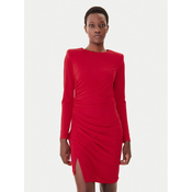 Gaudi Cocktail obleka 521FD14009 Rdeča Slim Fit