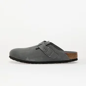 Birkenstock Boston Soft Footbed Suede Leather Basalt Gray Tonal Fb 38
