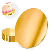 shumee Podstavek za torto zlat 28 cm 1,2 cm komplet 5 kosov okroglih bobnov za torto luksuzni Brand4Cake