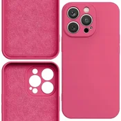 Silikonska ovitek Hurtel za iPhone 14 Plus, fuksija