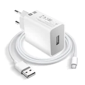 XIAOMI Polnilec USB 18W s kablom USB na USB-C Xiaomi MDY-10-EF bel, (20524163)