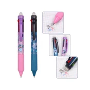 Disney DISNEY Stitch Izbrisljivo pisalo z radirko 4v1, avtomatsko gel pisalo, izbrisljivo, šolsko pisalo 0,5 mm