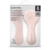 Suavinex - Glavniček in krtača Premium Hygge. roza