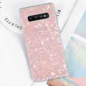 Ovitek za Samsung S10+ | Roza marmornat vzorec školjk