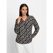 heine Bluza bež/chamois/črna