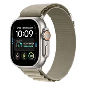 Tech-protect Nylon Pro pašček za Apple Watch 44/45/46/49mm, titanium/olive