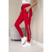 Cargo trousers red