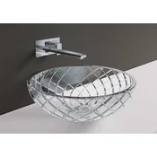 Casa Padrino Luxury Crystal Glass Washbasin Bowl Transparent A 44 cm - Made in Italy