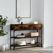 Konzolni stol boja hrasta 100 x 25 x 75 cm konstruirano drvo