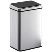HOMCOM HOMCOM električni koš za smeti ABS, 430 nerjaveče jeklo 35,5D x 26Š x 55V cm srebrno, (5000241858)