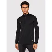 Sportska dukserica Mammut Aenergy ML Half Zip boja: crna, bez uzorka