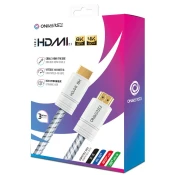 Oniverse ONICAB2-HDMI-WHT HDMI kabel 3 m HDMI vrste A (standardni) Siva, Bela