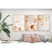 WALLXPERT Dekorativna uramljena MDF slika (3 komada) Mp3 00108 50 x 70