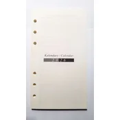 Vložek za organizator 2026 Planer 9,5 x 17,2 cm | Drops Office