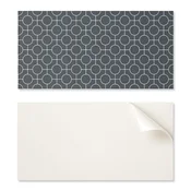 shumee Samolepilne vinilne ploščice - Stenska dekoracija za pisarno z geometrijskim vzorcem krogov in črt 6x60x30 cm