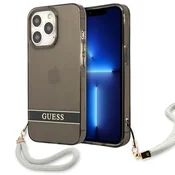 Ovitek Guess GUHCP13LHTSGSK za iPhone 13 Pro / 13, črn