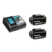 MAKITA Set baterija 2x BL1830B 18V/3.0Ah + Brzi punjač DC18RC