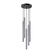 Sollux SL.1275 - Viseci luster PASTELO na sajli 5xG9/8W/230V beton
