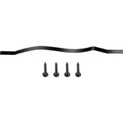 VEVOR Balustrade za teraso 51 kosov 82x25 cm črne barve