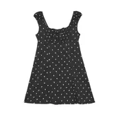 Cropp - Mini haljina s cvetnim dezenom - CRNO