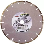 Dijamantska rezna ploca Standard-Universal, segmentna O 230 x 22,23 WOLFCRAFT