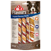 8in1 Triple Flavour Rolls žvečilne palčke - Varčno pakiranje: 3 x 3 kosi