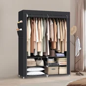 Songmics Omara 45x127x176 cm Črna
