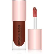 Makeup Revolution Pout Bomb sijaj za ustnice za večji volumen z visokim sijajem odtenek Cookie 4,6 ml