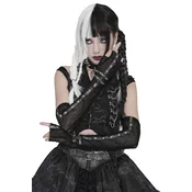 Rokavice brez prstov DEVIL FASHION - Punk - črne - GE045
