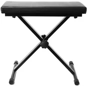 WTF BENCH 003 Kovinska klavirska stolica Black (Kot novo)