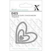 Docrafts xcut Šablone Srca 3 kos