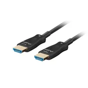 HDMI Lanberg HDMI kabel M/M v2.1 80m 8K optični AOC, črn