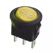 Prekidac wipp 6A/250VAC žuti sa indikacijom, fi=20mm