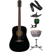 Fender CD-60S Dreadnought WN Black Deluxe SET