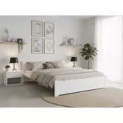 Ljubki dom Postelja IKAROS 120 x 200 cm, bela Posteljno dno: Brez posteljnega dna, Vzmetnica: Vzmetnica Deluxe 10 cm