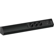 Ugaona uticnica CASIA 2 3x šuko + USB A/C