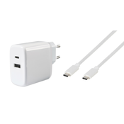 VIVANCO 65W Dual Schnellladegerät USB C PowerDelivery3.0 Handy Heimlader USB-C K 62773