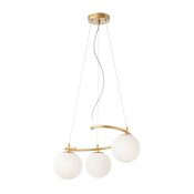 Redo 01-2715 - Viseci luster na sajli VOLLEY 3xE14/28W/230V zlatna