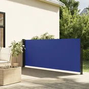 Uvlaciva bocna tenda 117 x 300 cm plava