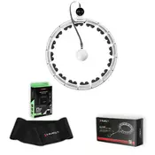 shumee MAGNETNI KOMPLET ZA HULA HOP BEL HHM16 S ŠTEVCEM HMS + PAS BR163 ČRN VEČJA VELIKOST