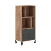 Komoda SULA craft hrast/črna