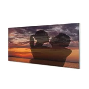 tulup.si Zidna obloga za kuhinju Sky oblaki morje ljudi 120x60 cm